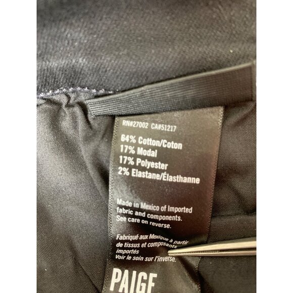 Paige Mens Croft Black Slim Fit Skinny Jeans Size 31 x 33 Transcend $199 EUC - Picture 5 of 10